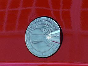 Fiat Doblo Накладка на лючок бензобака OmsaLine AUC Накладки на кузов Фіат Добло II