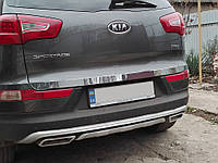 KIA Sportage 2010-2015 Кромка багажника OmsaLine TMR Накладки на крышку багажника КИА Спортейдж