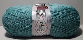 Нитки пряжа для в'язання напіввовна SUPERLANA TIG Суперлана Тіг ALIZE Алізе № 463 м'ята