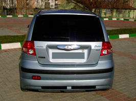 Hyundai Getz Задня спідня спідниця TMR Тюнінг заднього бампера Хюнда Гетц