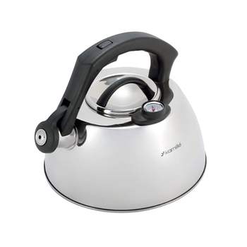 Чайник 3л нержавіюча сталь зі свистком з нейлоновою ручкою 1077 KAMILLE