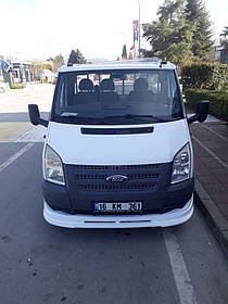 Ford Transit 2006-2014 Нижня накладка на передній бампер (вузька) AUC Тюнінг переднього бампера Форд Транзит