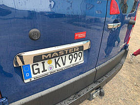 Накладки на кришку багажника Opel Movano 2010" рр.