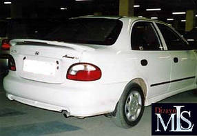 Hyundai Accent 1994-1999 Бічні спідниці Спорт під фарбування AUC Тюнінг пороги Хюндай Акцент