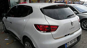 Крайка багажника неірж. Renault Clio IV AUC Накладки на кришку багажника Рено Кліо 4