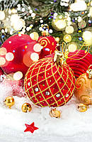 Пакет новорічний гігант вертикальний "Merry Сhristmas" 30х47 см