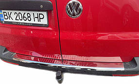 Накладка на бампер задній Volkswagen Т5 (сталь, Carmos V1) AUC Накладки на задній бампер Фольксваген Т5