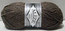 Нитки пряжа для вязания полушерсть SUPERLANA MAXI Суперлана Макси от ALIZE Ализе № 240 - кава з молоком