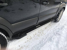 Hyundai Tucson Бічні пороги RedLine Black AUC Бічні пороги Хюндай Тусон JM