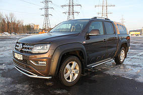 Бічні пороги Allmond Grey Volkswagen Amarok AUC Бічні пороги Фольксваген Амарок