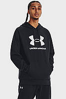 Мужское черное худи UA Rival Fleece Logo HD Under Armour 1379758-001