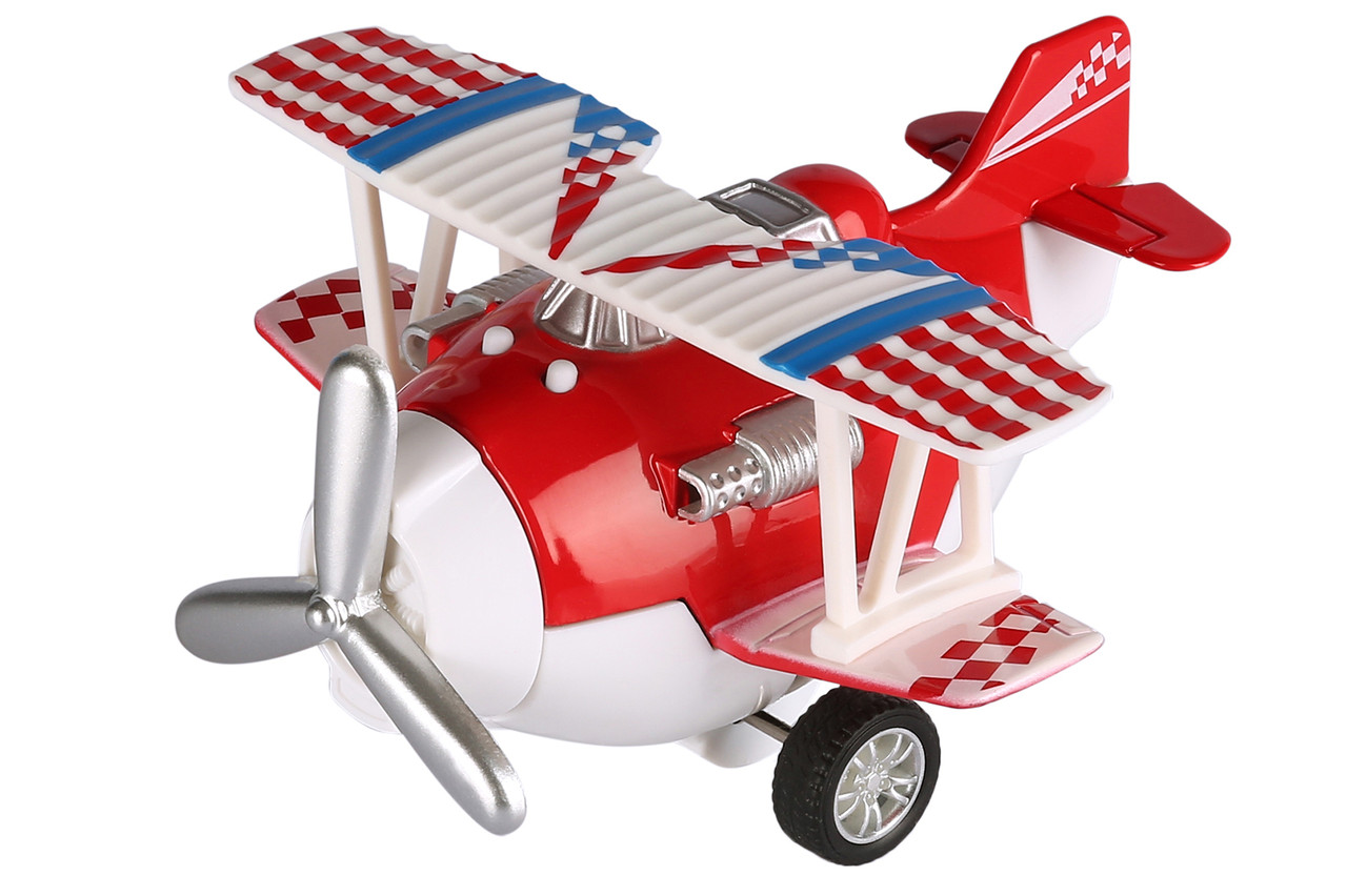 Дитячий металевий інерційний літачок Same Toy Aircraft зі світлом і музикою Червоний (SY8012Ut-3)