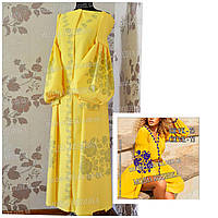 Заготовка для вишивки Сукня жіноча СЖ вк-73  з бічними вставками Модна Вишивка