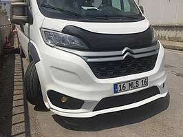 Fiat Ducato 2014+ Накладка на передній бампер під фарбування AMG TMR Тюнінг переднього бампера Фіат Дукато