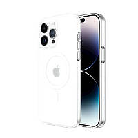 Чехол для iPhone 15 Pro Max с магнитом VOKAMO Glacier Белый Матовый (NVK010801)