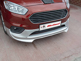 Ford Courier 2017+ Передня накладка (під фарбування) TMR Тюнінг переднього бампера Форд Кур'єр