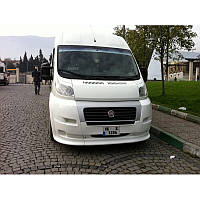 Fiat Ducato Передня накладка 2006-2014 (з 3 частин, під фарбування) TMR Тюнінг переднього бампера Фіат Дукато
