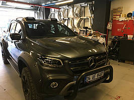 Mercedes X Class Спойлер лобового скла (Глаз орла, під фарбування) TMR Спойлера Мерседес Бенц Х-Клас