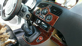 Renault Kangoo 2008 ⁇ /2013" накладки на панель колір карбон AUC Накладки на панель Рено Кенго