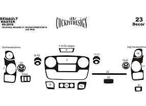 Renault Master 2011 ⁇  накладки на панель мала комплектація колір карбон AUC Накладки на панель Рено Майстер