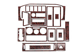 Volkswagen T4 Caravelle/Multivan Накладки на торпеду (1999-2003) Дерево AUC Накладки на панель Фольксваген Т4
