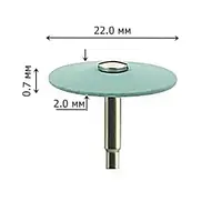 Алмазный камень для циркония и керамики средний (синий) 22,0/2,0/0,7 мм DuCoBur DC004