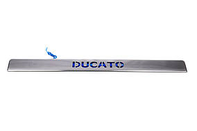 Fiat Ducato Хром планка над номером LED синій AUC Накладки на кришку багажника Фіат Дукато