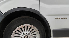 Renault Trafic 2001-2007 Накладки на колісні арки чорні AUC Накладки на арки Рено Трафік