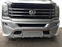 Volkswagen Crafter 2012 Тюнинговый бампер накладка Sport-3 AUC Тюнинг переднего бампера Фольксваген Крафтер