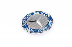 Mercedes Viano значок на капот синій на штирках AUC Значок Мерседес Бенц Віано