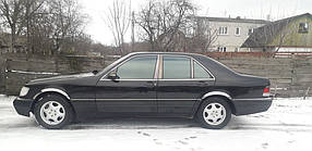 Mercedes S-klass W140 Накладки на арки (4 шт., нерж) AUC Накладки на арки Мерседес Бенц S клас W140