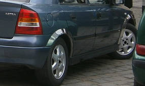 Opel Astra G classic 1998-2012 гг. Накладки на арки (4 шт., нерж) AUC Накладки на арки Опель Астра Г-класик