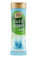 Шампунь-бальзам для всех типов волос - Teo Nature 2in1 Shampoo & Conditioner Sea Minerals 350ml