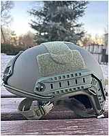 Шлем тактический ЗСУ (НАТО) FAST 3A баллистический шлем FAST NIJ IIIA Каска фаст олива