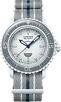 Наручные часы Swatch × Blancpain Bioceramic Scuba Fifty Fathoms Collection ''Antarctic Ocean" (SO35S100)