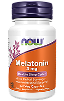 Мелатонин 3мг Now Foods Melatonin 3 mg 60 капсул