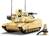 Конструктор танк Abrams SLUBAN c фигурками / 781 деталь / 29 см