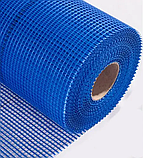 Сітка будівельна фасадна армуюча склотканинна для штукатурки (штукатурна) синя 50м, фото 2