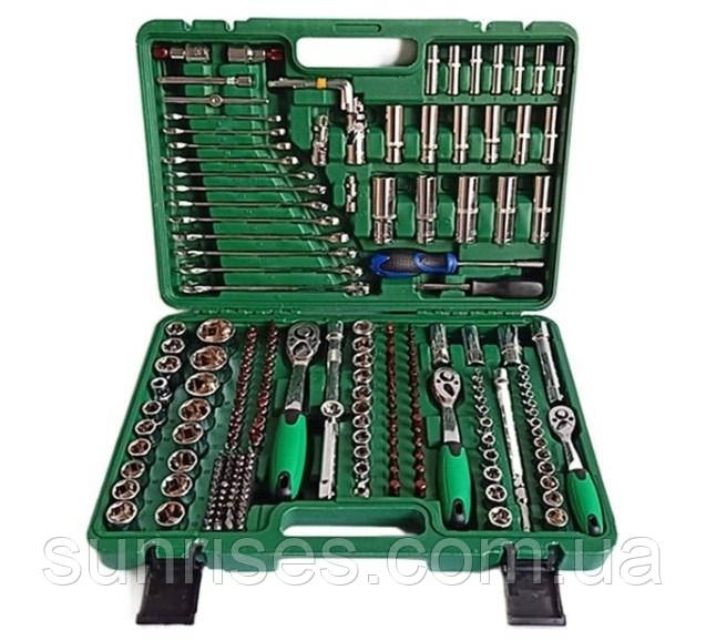 Набор инструментов для ремонта машины, комбинированный ящик для инструментов 216 предметов - фото 1 - id-p1968960254