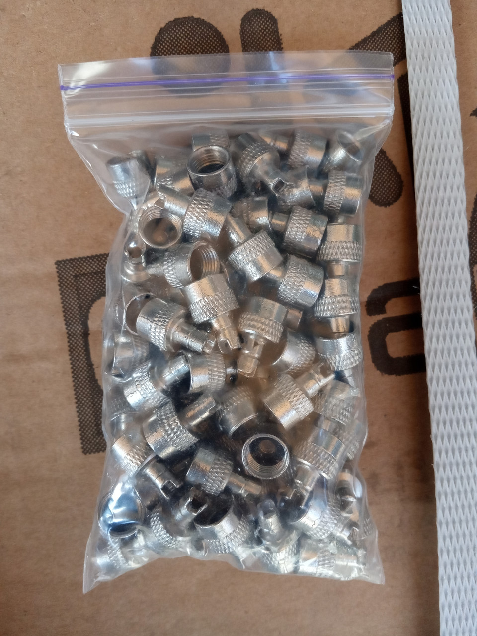 Ковпачок мелалевий для камери колеса 100шт, фото 1