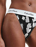 Набір Calvin Klein Lightly Lined Triangle з сердечками чорні, фото 8