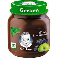 Дитяче пюре Gerber Яблуко, чорнослив 130 г (1227231)
