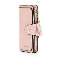 Клатч портмоне кошелек Baellerry N2341, небольшой кошелек женский, кошелек девушке мини. Цвет: розовый TOS