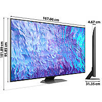 Телевізор SAMSUNG QE75Q80C 120 Hz (модель 2023р оригінал)