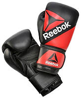 Боксерские перчатки Reebok Combat Leather Training Glove красный, черный 14 унций RSCB-10100RDBK