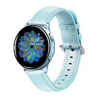 Ремешок BeWatch кожаный 20мм для Samsung Active| Active 2 | Galaxy watch 42mm Мятный (1210197.S)