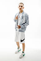 Мужская Куртка Nike M NSW HYBRID PK TRACKTOP Серый M (7dFB1626-043 M)