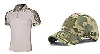 Тактическая футболка Поло и кепка в подарок TOS