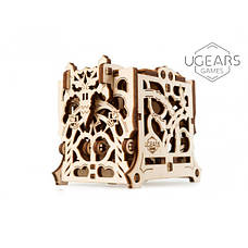 Механічні 3D пазли UGEARS - "Сховище дайсів: девайс для настільних ігор", фото 2