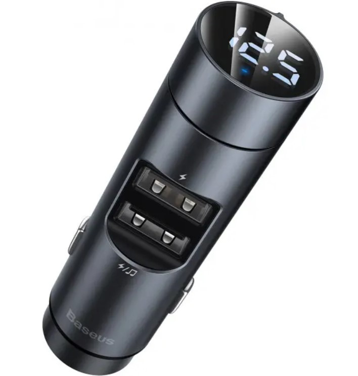 Адаптер автомобільний BASEUS CCNLZ-0G 2USB, 3.1A, чорний